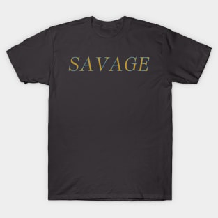 SAVAGE-in orange and teal T-Shirt